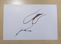 Wait For Me by Benjamin Chee Chee Ojibway Artist 6"x9" Art Card