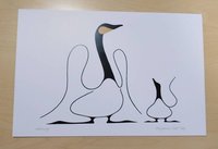 Learning by Benjamin Chee Chee Ojibway Artist 6"x9" Art Card
