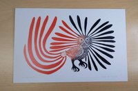 Enchanted Owl by Kenojuak Ashevak Inuit Artist 6"x9" Art Card