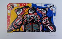 Clan by Richard Shorty Northern Tutchone Yukon Artist 6"x9" Art Card