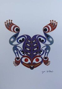 Frog by Joe Wilson Salish Artist 6"x9" Art Card