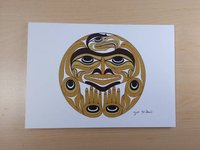Thank You / Welcome by Joe Wilson Salish Artist 6"x9" Art Card