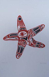 Raven Star by April White Haida Artist 6"x9" Art Card