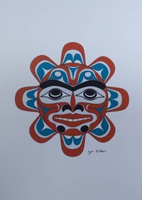 Copper Sun by Joe Wilson Salish Artist 6"x9" Art Card