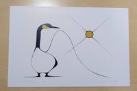 Good Morning by Benjamin Chee Chee Ojibway Artist 6"x9" Art Card