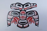 Lovebirds by David Boxley Tsimshian Artist 6"x9" Art Card