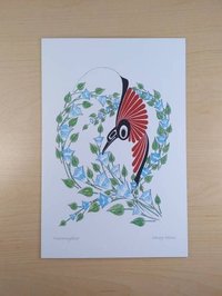Hummingbird by Danny Dennis Tsimshian Artist 6"x9" Art Card