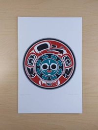 Raven's Moon by Danny Dennis Tsimshian Artist 6"x9" Art Card
