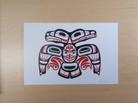 Lovebirds by David Boxley Tsimshian Artist 6"x9" Art Card
