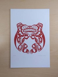 Bears by Jon Erickson Gitxsan Artist 6"x9" Art Card