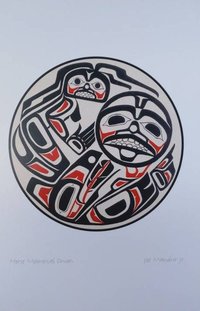 Horse Memorial Drum by Joe Mandur Jr Haida Artist 6"x9" Art Card