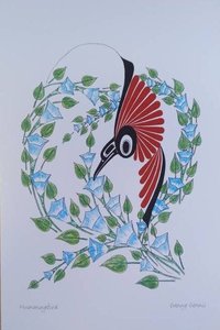 Hummingbird by Danny Dennis Tsimshian Artist 6"x9" Art Card