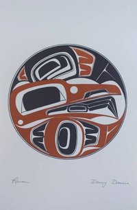 Raven by Danny Dennis Tsimshian Artist 6"x9" Art Card No. 3030