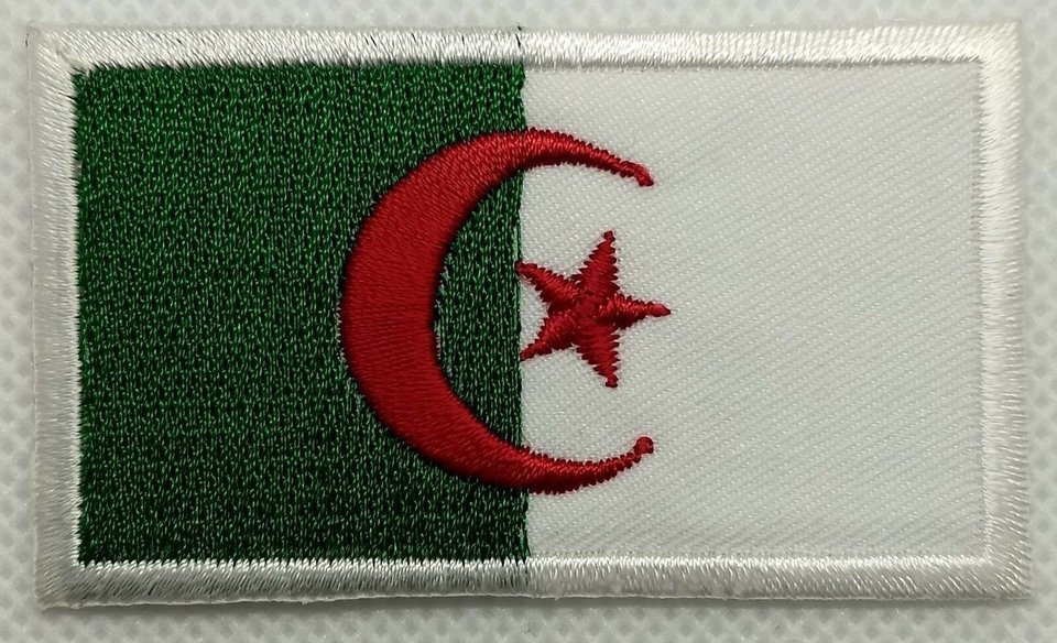 Algeria Patch Embroidered Iron On Badge Applique Algerian