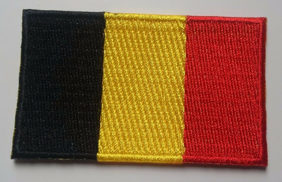 Belgium Patch Embroidered Iron On Badge Applique Belgian