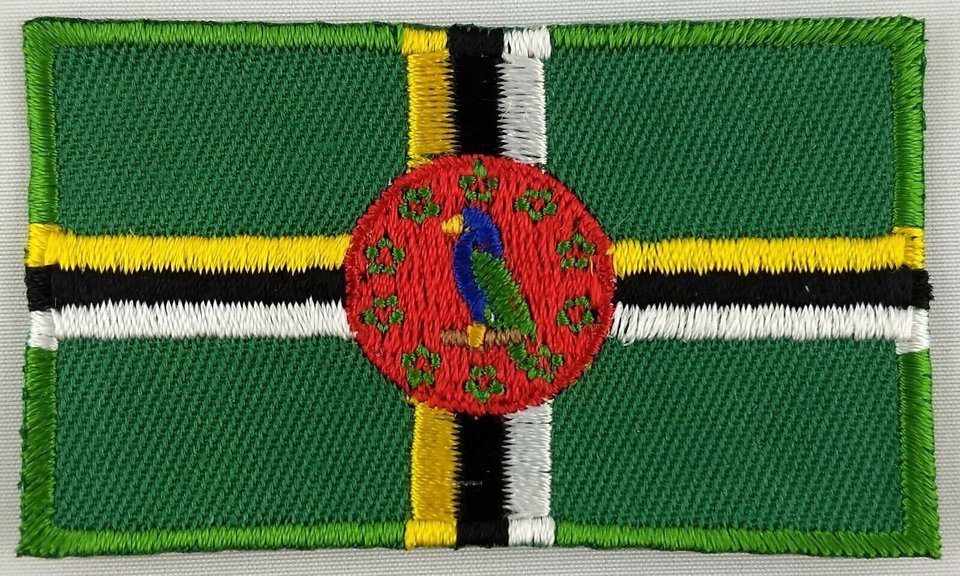 Dominica Patch Embroidered Iron On Badge Applique Dominican