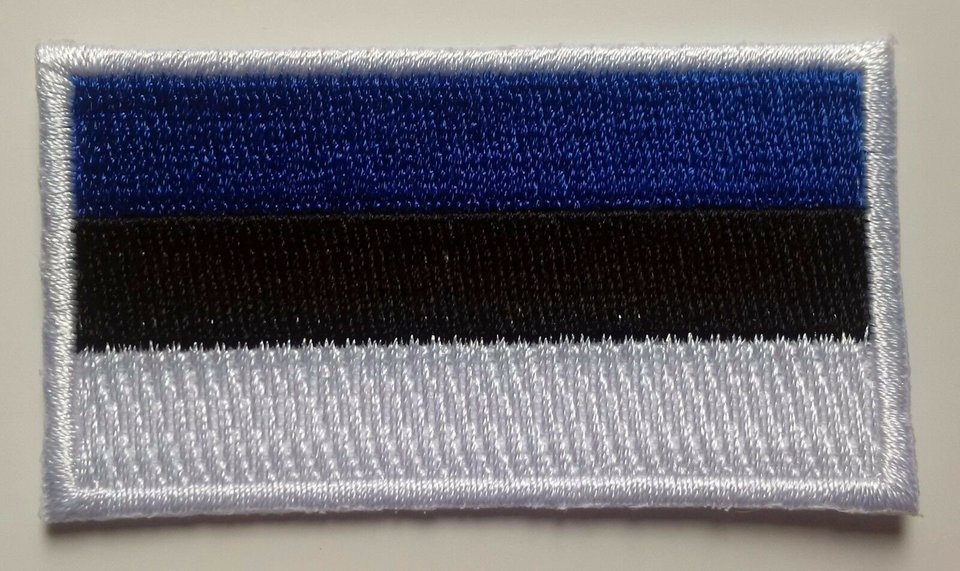 Estonia Patch Embroidered Iron On Badge Applique Estonian