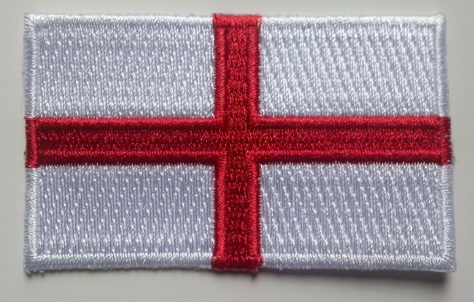 England Patch Embroidered Iron On Badge Applique English