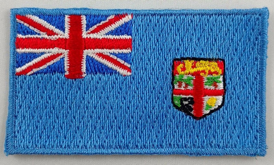 Fiji Patch Embroidered Iron On Badge Applique Fijian