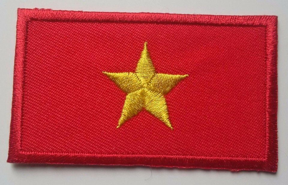 Vietnam Patch Embroidered Iron On Badge Applique Vietnamese