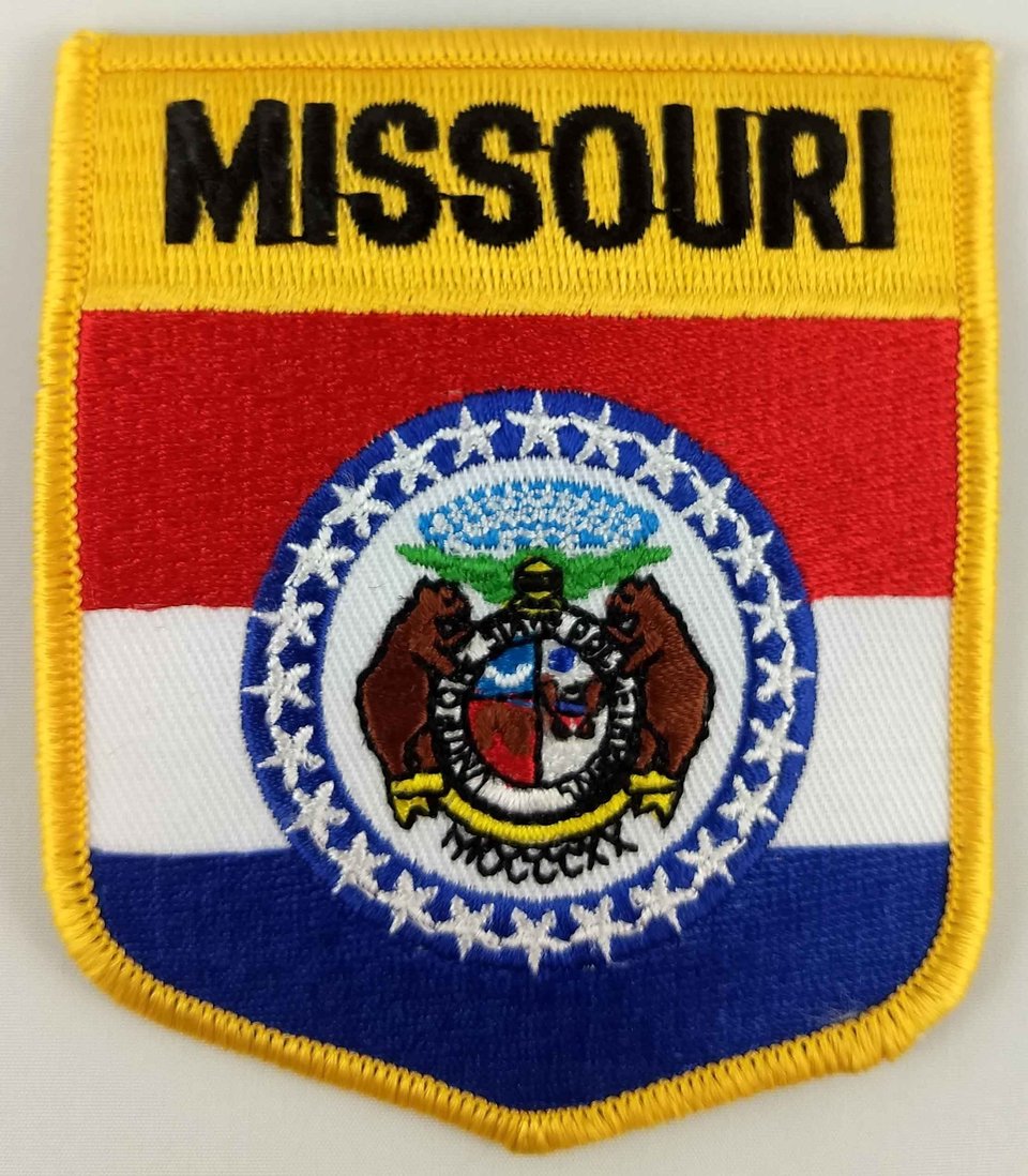 Missouri State Shield Patch Badge Embroidered Iron On Applique USA United States of America