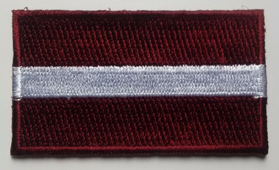 Latvia Patch Embroidered Iron On Badge Applique Latvian