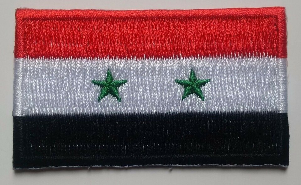 Syria Patch Embroidered Iron On Badge Applique Syrian