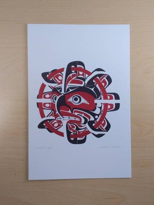 Circle of Light by Jon Erickson Gitxsan Artist 6"x9" Art Card