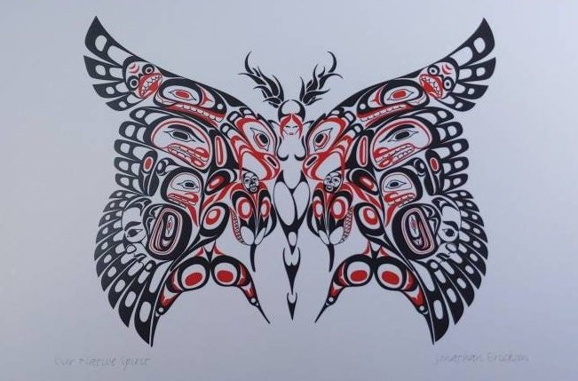 Our Native Spirit by Jon Erickson Gitxsan Artist 6"x9" Art Card