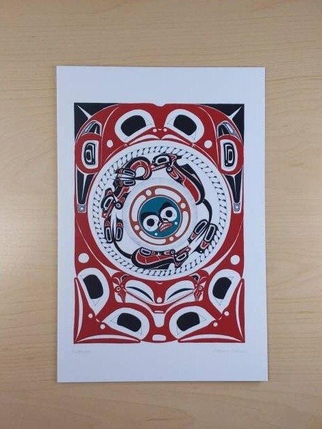 Nature by Danny Dennis Tsimshian Artist 6"x9" Art Card