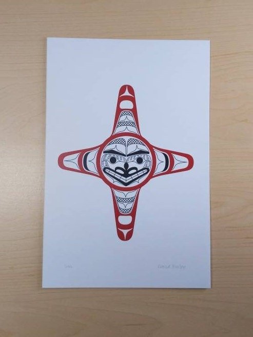 Sun by David Boxley Tsimshian Artist 6"x9" Art Card
