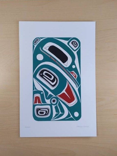 Raven by Danny Dennis Tsimshian Artist 6"x9" Art Card No. 815