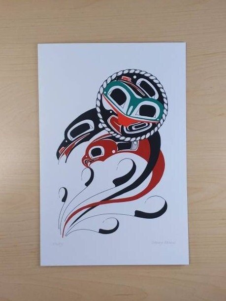 Unity by Danny Dennis Tsimshian Artist 6"x9" Art Card