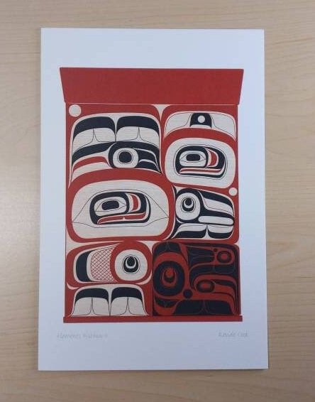 Elements Within II by Rande Cook Kwakwaka'wakw Artist 6"x9" Art Card