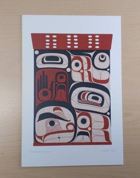Elements Within IV by Rande Cook Kwakwaka'wakw Artist 6"x9" Art Card