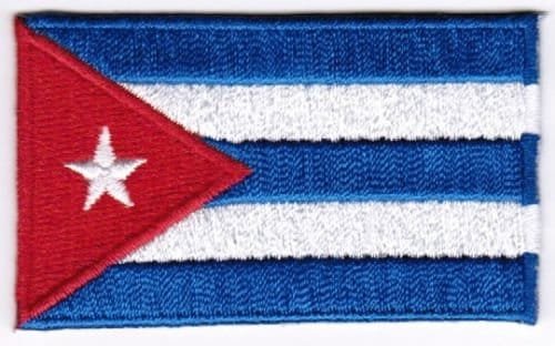 Cuba Patch Embroidered Iron On Badge Applique Cuban