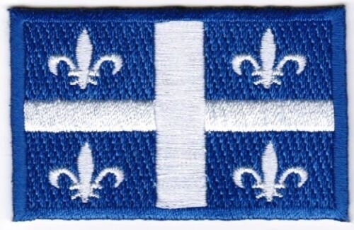 Quebec Flag Patch Embroidered Iron On Applique