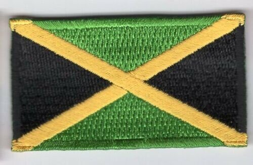 Jamaica Patch Embroidered Iron On Badge Applique Jamaican
