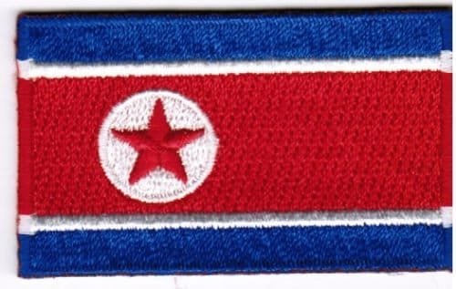 North Korea DPRK Patch Embroidered Iron On Badge Applique Korean. Made in Canada