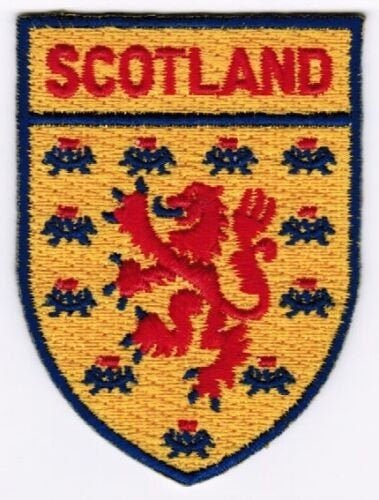 Scotland Lion Shield Crest Patch Embroidered Iron On Applique Badge Scottish