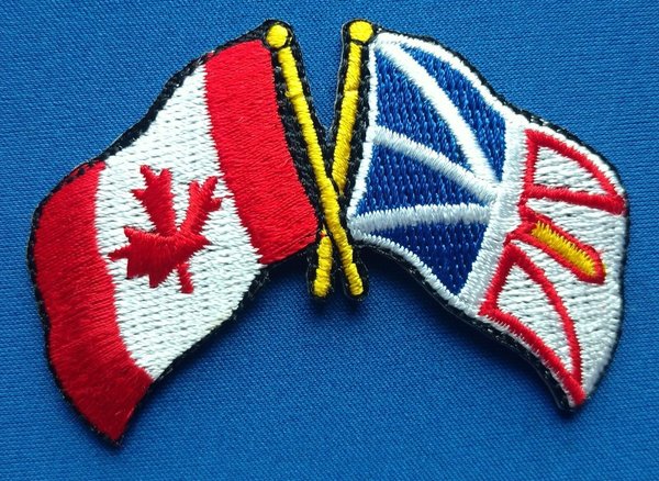 Canada / Newfoundland Friendship Flag Patch Embroidered Iron On Applique Badge Canadian Province