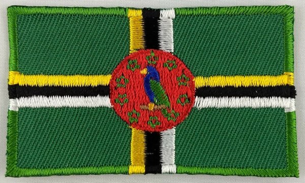 Dominica Patch Embroidered Iron On Badge Applique Dominican