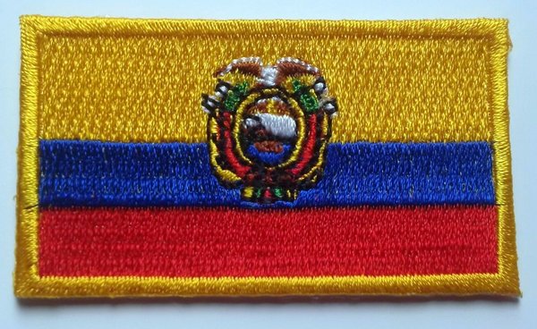 Ecuador Patch Embroidered Iron On Badge Applique Ecuadorian