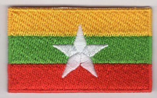 Myanmar Patch Embroidered Iron On Badge Applique Burmese Myanma