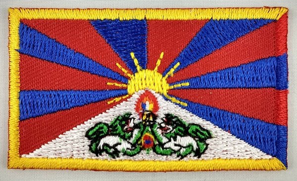 Tibet Patch Embroidered Iron On Badge Applique Tibetan