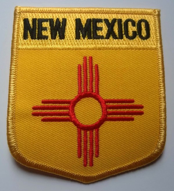 New Mexico State Shield Patch Badge Embroidered Iron On Applique USA United States of America