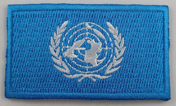 United Nations Patch Embroidered Iron On Badge Applique UN