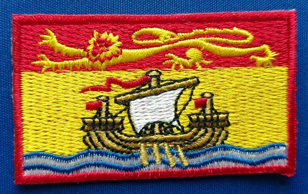 New Brunswick Patch Embroidered Iron On Badge Applique
