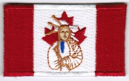 Canada Canadian First Nations Patch Embroidered Iron On Badge Applique