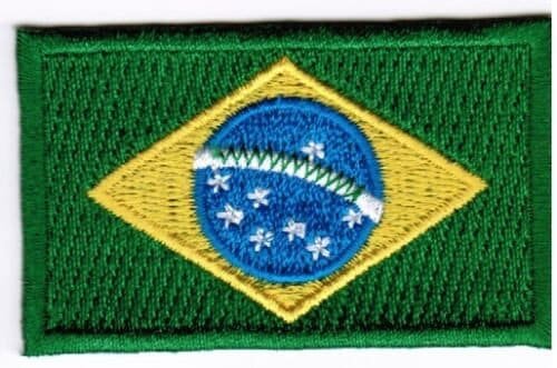Brazil Patch Embroidered Iron On Badge Applique Brazilian Brasil